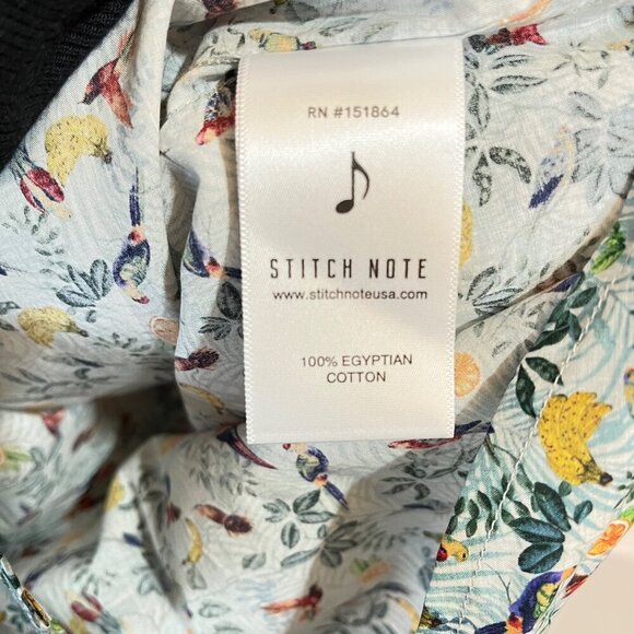 Stitch Note The Redford Short Sleeve Button Up IN‎ Parrot Size XL - Picture 7 of 9